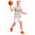 New Zealand Manta Ray Tattoo Basketball Jersey Aotearoa Maori Haehae Beige - Polynesian Pride