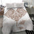 New Zealand Manta Ray Tattoo Bedding Set Aotearoa Maori Haehae Beige - Polynesian Pride
