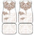 New Zealand Manta Ray Tattoo Car Mats Aotearoa Maori Haehae Beige - Polynesian Pride