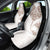 New Zealand Manta Ray Tattoo Car Seat Cover Aotearoa Maori Haehae Beige - Polynesian Pride