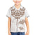 New Zealand Manta Ray Tattoo Family Matching Mermaid Dress and Hawaiian Shirt Aotearoa Maori Haehae Beige - Polynesian Pride