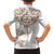 New Zealand Manta Ray Tattoo Family Matching Short Sleeve Bodycon Dress and Hawaiian Shirt Aotearoa Maori Haehae Beige - Polynesian Pride