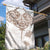New Zealand Manta Ray Tattoo Garden Flag Aotearoa Maori Haehae Beige - Polynesian Pride