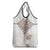 New Zealand Manta Ray Tattoo Grocery Bag Aotearoa Maori Haehae Beige - Polynesian Pride