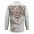 New Zealand Manta Ray Tattoo Hockey Jersey Aotearoa Maori Haehae Beige - Polynesian Pride