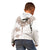 New Zealand Manta Ray Tattoo Kid Hoodie Aotearoa Maori Haehae Beige - Polynesian Pride