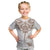 New Zealand Manta Ray Tattoo Kid T Shirt Aotearoa Maori Haehae Beige - Polynesian Pride