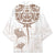 New Zealand Manta Ray Tattoo Kimono Aotearoa Maori Haehae Beige - Polynesian Pride