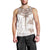 New Zealand Manta Ray Tattoo Men Tank Top Aotearoa Maori Haehae Beige - Polynesian Pride