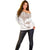 New Zealand Manta Ray Tattoo Off Shoulder Sweater Aotearoa Maori Haehae Beige - Polynesian Pride