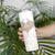 New Zealand Manta Ray Tattoo Skinny Tumbler Aotearoa Maori Haehae Beige - Polynesian Pride