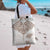 New Zealand Manta Ray Tattoo Tote Bag Aotearoa Maori Haehae Beige - Polynesian Pride