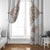 New Zealand Manta Ray Tattoo Window Curtain Aotearoa Maori Haehae Beige - Polynesian Pride