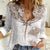 New Zealand Manta Ray Tattoo Women Casual Shirt Aotearoa Maori Haehae Beige - Polynesian Pride