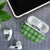 Green Hawaiian Quilt AirPods Case Hawaii Pineapple Monstera Palaka Motifs - Polynesian Pride