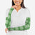 Green Hawaiian Quilt Arm Sleeves Hawaii Pineapple Monstera Palaka Motifs - Polynesian Pride