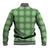 Green Hawaiian Quilt Baseball Jacket Hawaii Pineapple Monstera Palaka Motifs - Polynesian Pride