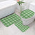 Green Hawaiian Quilt Bathroom Set Hawaii Pineapple Monstera Palaka Motifs - Polynesian Pride