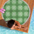 Green Hawaiian Quilt Beach Blanket Hawaii Pineapple Monstera Palaka Motifs - Polynesian Pride