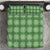 Green Hawaiian Quilt Bedding Set Hawaii Pineapple Monstera Palaka Motifs - Polynesian Pride