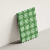 Green Hawaiian Quilt Canvas Wall Art Hawaii Pineapple Monstera Palaka Motifs - Polynesian Pride