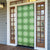 Green Hawaiian Quilt Door Cover Hawaii Pineapple Monstera Palaka Motifs - Polynesian Pride