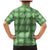 Green Hawaiian Quilt Family Matching Mermaid Dress and Hawaiian Shirt Hawaii Pineapple Monstera Palaka Motifs - Polynesian Pride