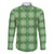 Green Hawaiian Quilt Family Matching Off The Shoulder Long Sleeve Dress and Hawaiian Shirt Hawaii Pineapple Monstera Palaka Motifs - Polynesian Pride