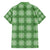 Green Hawaiian Quilt Family Matching Off Shoulder Maxi Dress and Hawaiian Shirt Hawaii Pineapple Monstera Palaka Motifs - Polynesian Pride