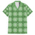 Green Hawaiian Quilt Family Matching Short Sleeve Bodycon Dress and Hawaiian Shirt Hawaii Pineapple Monstera Palaka Motifs - Polynesian Pride