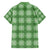 Green Hawaiian Quilt Family Matching Short Sleeve Bodycon Dress and Hawaiian Shirt Hawaii Pineapple Monstera Palaka Motifs - Polynesian Pride