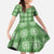 Green Hawaiian Quilt Family Matching Summer Maxi Dress and Hawaiian Shirt Hawaii Pineapple Monstera Palaka Motifs - Polynesian Pride
