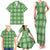 Green Hawaiian Quilt Family Matching Tank Maxi Dress and Hawaiian Shirt Hawaii Pineapple Monstera Palaka Motifs - Polynesian Pride
