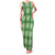 Green Hawaiian Quilt Family Matching Tank Maxi Dress and Hawaiian Shirt Hawaii Pineapple Monstera Palaka Motifs - Polynesian Pride