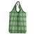 Green Hawaiian Quilt Grocery Bag Hawaii Pineapple Monstera Palaka Motifs - Polynesian Pride