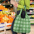 Green Hawaiian Quilt Grocery Bag Hawaii Pineapple Monstera Palaka Motifs - Polynesian Pride