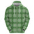 Green Hawaiian Quilt Hoodie Hawaii Pineapple Monstera Palaka Motifs - Polynesian Pride