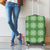 Green Hawaiian Quilt Luggage Cover Hawaii Pineapple Monstera Palaka Motifs - Polynesian Pride