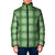 Green Hawaiian Quilt Padded Jacket Hawaii Pineapple Monstera Palaka Motifs - Polynesian Pride