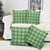 Green Hawaiian Quilt Pillow Cover Hawaii Pineapple Monstera Palaka Motifs - Polynesian Pride