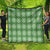 Green Hawaiian Quilt Quilt Hawaii Pineapple Monstera Palaka Motifs - Polynesian Pride