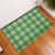Green Hawaiian Quilt Rubber Doormat Hawaii Pineapple Monstera Palaka Motifs - Polynesian Pride