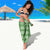 Green Hawaiian Quilt Sarong Hawaii Pineapple Monstera Palaka Motifs - Polynesian Pride