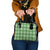Green Hawaiian Quilt Shoulder Handbag Hawaii Pineapple Monstera Palaka Motifs - Polynesian Pride