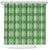 Green Hawaiian Quilt Shower Curtain Hawaii Pineapple Monstera Palaka Motifs - Polynesian Pride