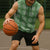 Green Hawaiian Quilt Sleeveless Hoodie Hawaii Pineapple Monstera Palaka Motifs - Polynesian Pride