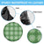 Green Hawaiian Quilt Spare Tire Cover Hawaii Pineapple Monstera Palaka Motifs - Polynesian Pride