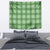 Green Hawaiian Quilt Tapestry Hawaii Pineapple Monstera Palaka Motifs - Polynesian Pride