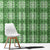 Green Hawaiian Quilt Window Curtain Hawaii Pineapple Monstera Palaka Motifs - Polynesian Pride