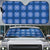 Royal Blue Hawaiian Quilt Auto Sun Shade Hawaii Pineapple Monstera Palaka Motifs - Polynesian Pride